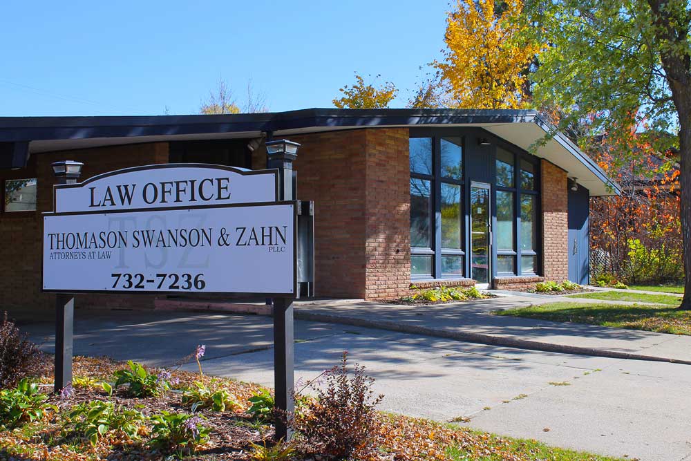 Exterior photo of the office of Thomason, Swanson & Zahn, PLLC